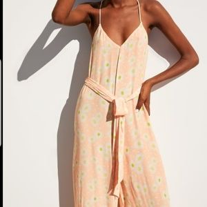 Zara ] LONG DAISY PRINT JUMPSUIT